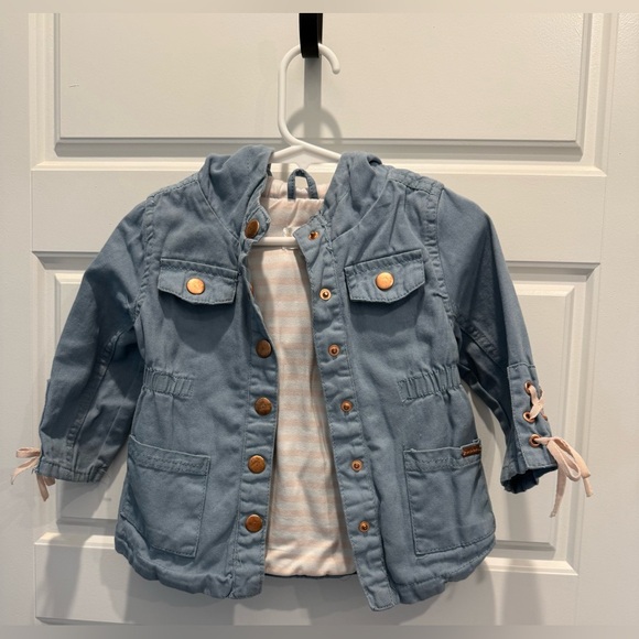 Kensie Toddler Girl Blue Jean Jacket - Picture 1 of 9